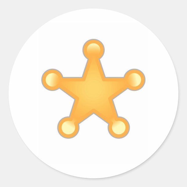 Sticker Rond Insigne étoile (Devant)