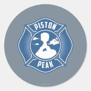 Sticker Rond Insigne Piston Peak