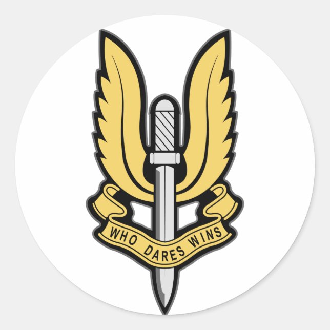 Sticker Rond Insigne SAS (Devant)