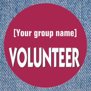 Sticker Rond Insigne volontaire de coutume