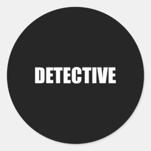 Sticker Rond Inspecteur Police Halloween Costume Party