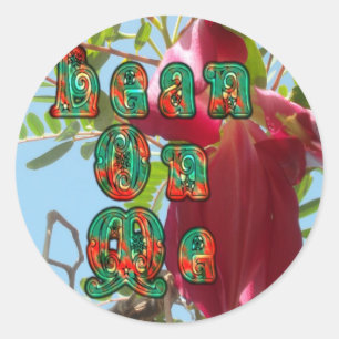 Sticker Rond Inspiration Lean On Me Floral Skyward Art Imprimer