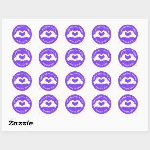 Sticker Rond Inspire Inclusion Hashtag 8 mars Journée des Femme