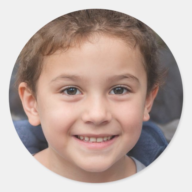 Sticker Rond Inspirer la modification (Devant)