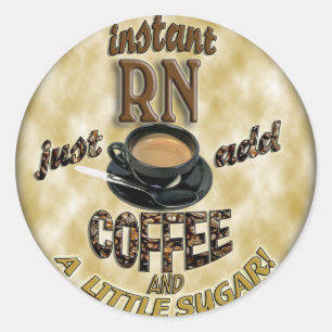 STICKER ROND INSTANT RN - AJOUTER DU CAFÉ