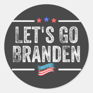 Sticker Rond institution conservative, flag funny anti biden t-