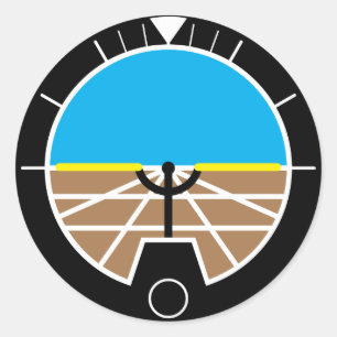 Sticker Rond Instruments de vol