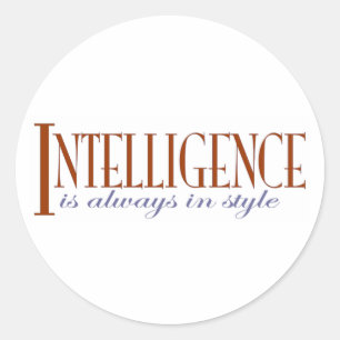 Sticker Rond Intelligence