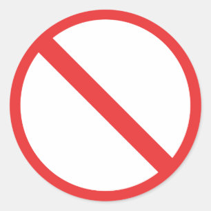 Sticker Rond Interdiction générale