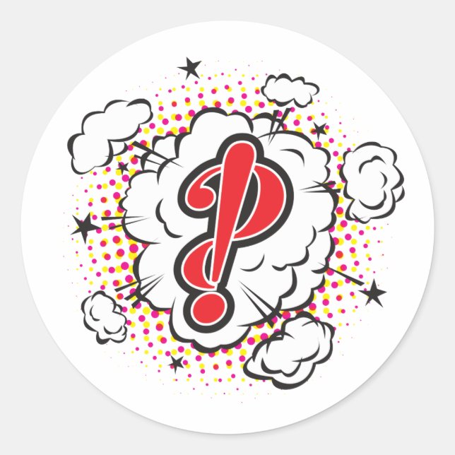 Sticker Rond InterroBANG (Devant)