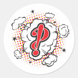 Sticker Rond InterroBANG