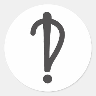 Sticker Rond Interrobang