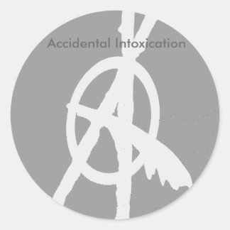 Sticker Rond Intoxication accidentelle