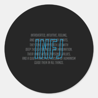 Sticker Rond Introduire la description du type de personnalité