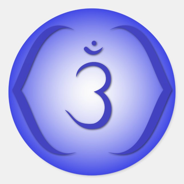 Sticker Rond Intuition Chakra - Ajna (Devant)