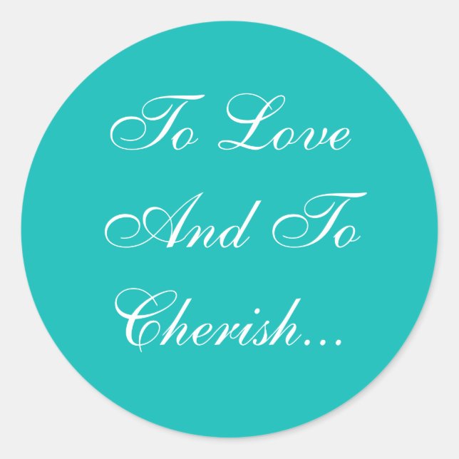 Sticker Rond Invitation mariage Robin Oeuf Bleu (Devant)