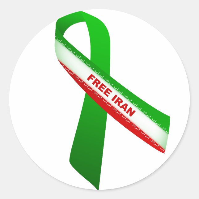 Sticker Rond Iran libre (Devant)