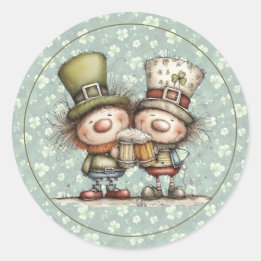 Sticker Rond Irish‑Inspired St. Patrick’s Day Envelope Seal