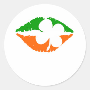 Sticker Rond Irlandais Lips