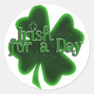 Sticker Rond Irlandais pour une journée St. Patrick's Day