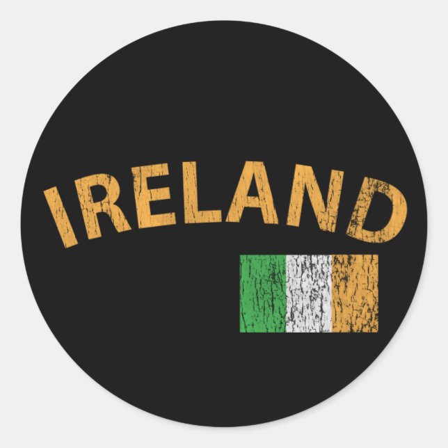 Sticker Rond Irlande (Devant)