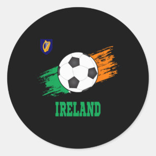 Sticker Rond Irlande Football Irlandais Footll Irlande Futbol