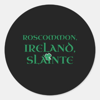 Sticker Rond Irlande Slainte C Irish Pride Heritage Comté Rosc