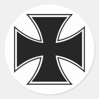 Sticker Rond Iron Cross