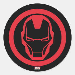 Sticker Rond Iron Man Invincible