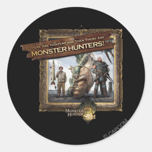 Sticker Rond Ironbeard McCullough et pêcheur