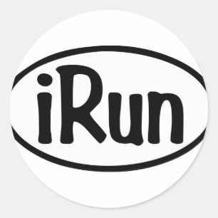 Sticker Rond iRun Oval