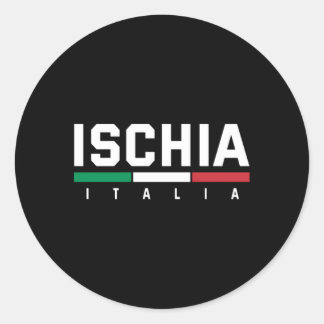 Sticker Rond Ischia Italie Italia Italia