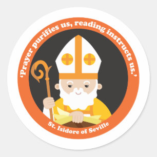 Sticker Rond Isidore de Séville