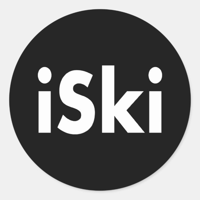 Sticker Rond iSki (Devant)