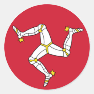 Sticker rond Isle of Mann