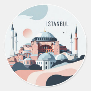 Sticker Rond Istanbul Sainte-Sophie