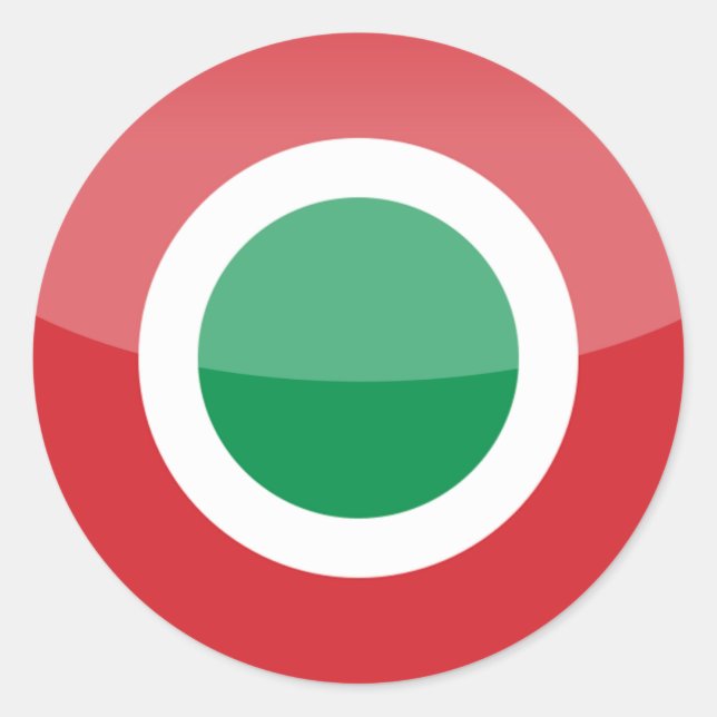 Sticker Rond italie (Devant)