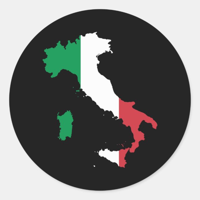 Sticker Rond Italie (Devant)