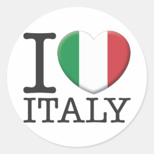 Sticker Rond Italie
