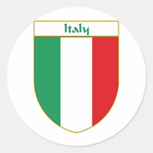 Sticker Rond Italie - Bouclier indicateur