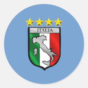 Sticker Rond Italie Football