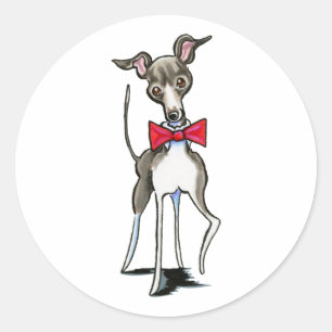 Sticker Rond Italie Greyhound Antonio