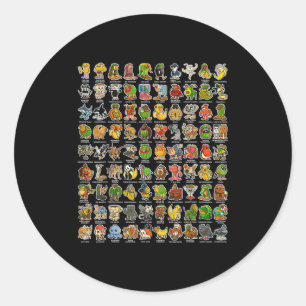 Sticker Rond Italien-brainrot Gen Z Drôle Mème 90 Brainrot Char