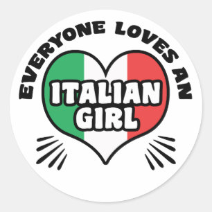 Sticker Rond Italienne