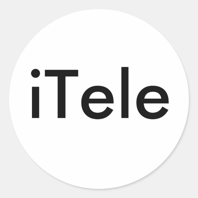 Sticker Rond iTele (Devant)