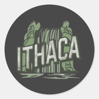 Sticker Rond ithaca falls