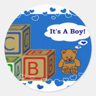 Sticker Rond It's A Boy