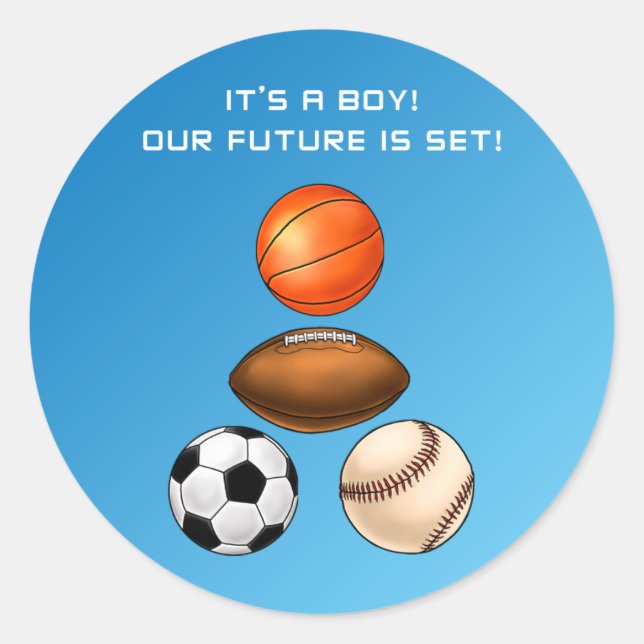 Sticker Rond It's A Boy (Devant)