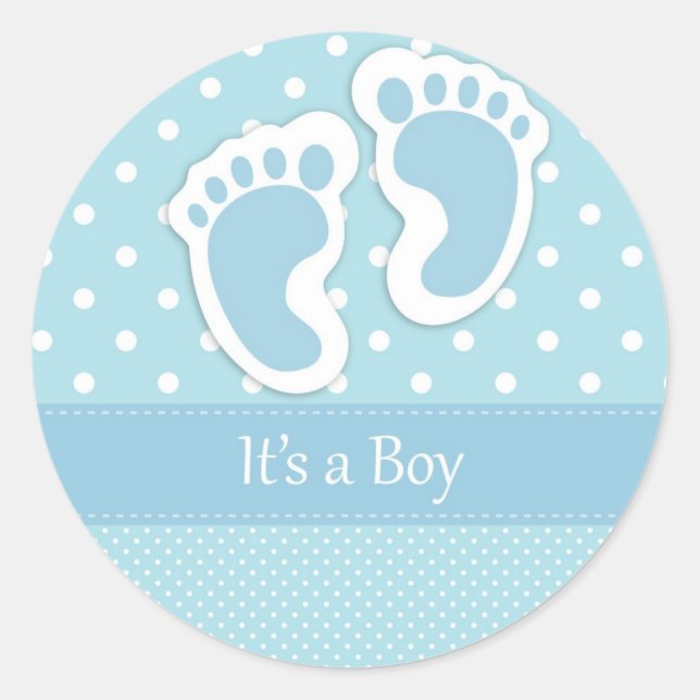 Sticker Rond It's A Boy (Devant)