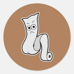 Sticker Rond Ittan-momen-Japonais - Rouleau de tissu Yokai